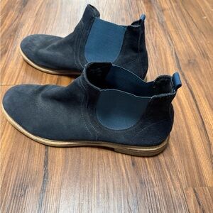 Men's Chelsea Ankle Boots Suede Leather Chukka Dress Boots Slip On Shoes